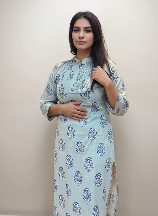 Blue Bloom Kurti